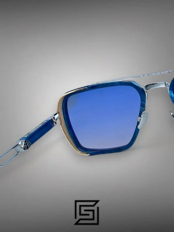 Men,Sunglasses Maybach sunglasses THE AMARI S-L-V-Z36/BLUE X SILVER MIRROR Maybach