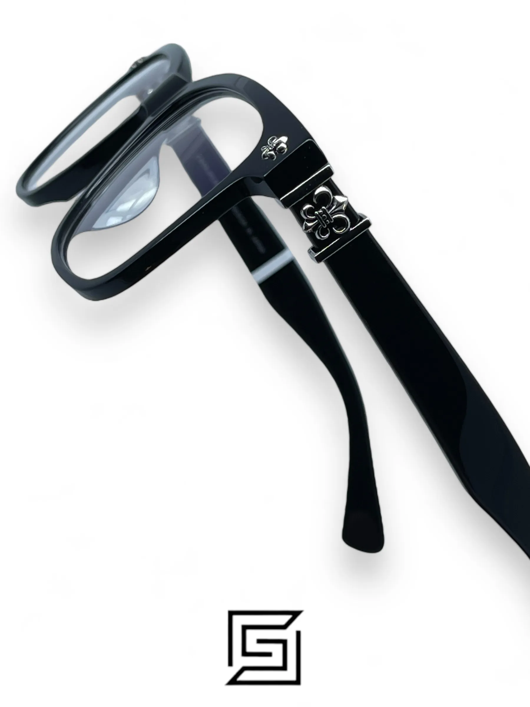Eyeglasses,Men eyeglasses Chrome Heart CH8055– BLACK Chrome Heart