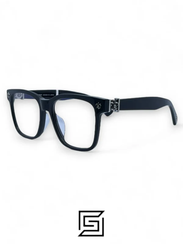 Eyeglasses,Men eyeglasses Chrome Heart CH8055– BLACK Chrome Heart