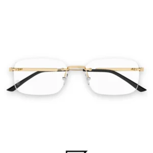 Eyeglasses,Men Cartier eyeglasses CT0349O 001/GOLD Cartier