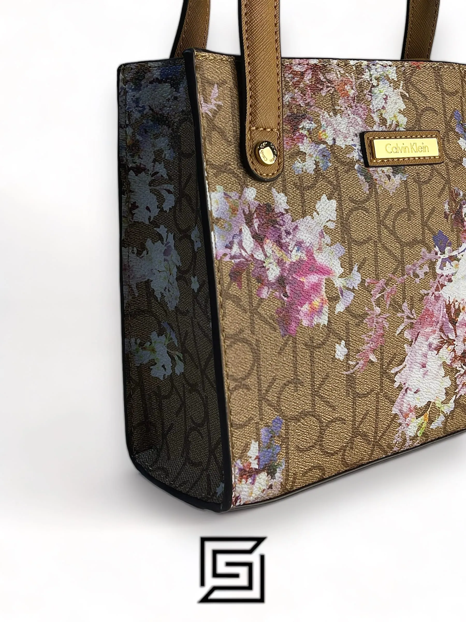 Bags,Leather,Women Ck leather Calvin Klein Splatter Printed H8JKE9HD F9T FLORA BEIGE Calvin Klein