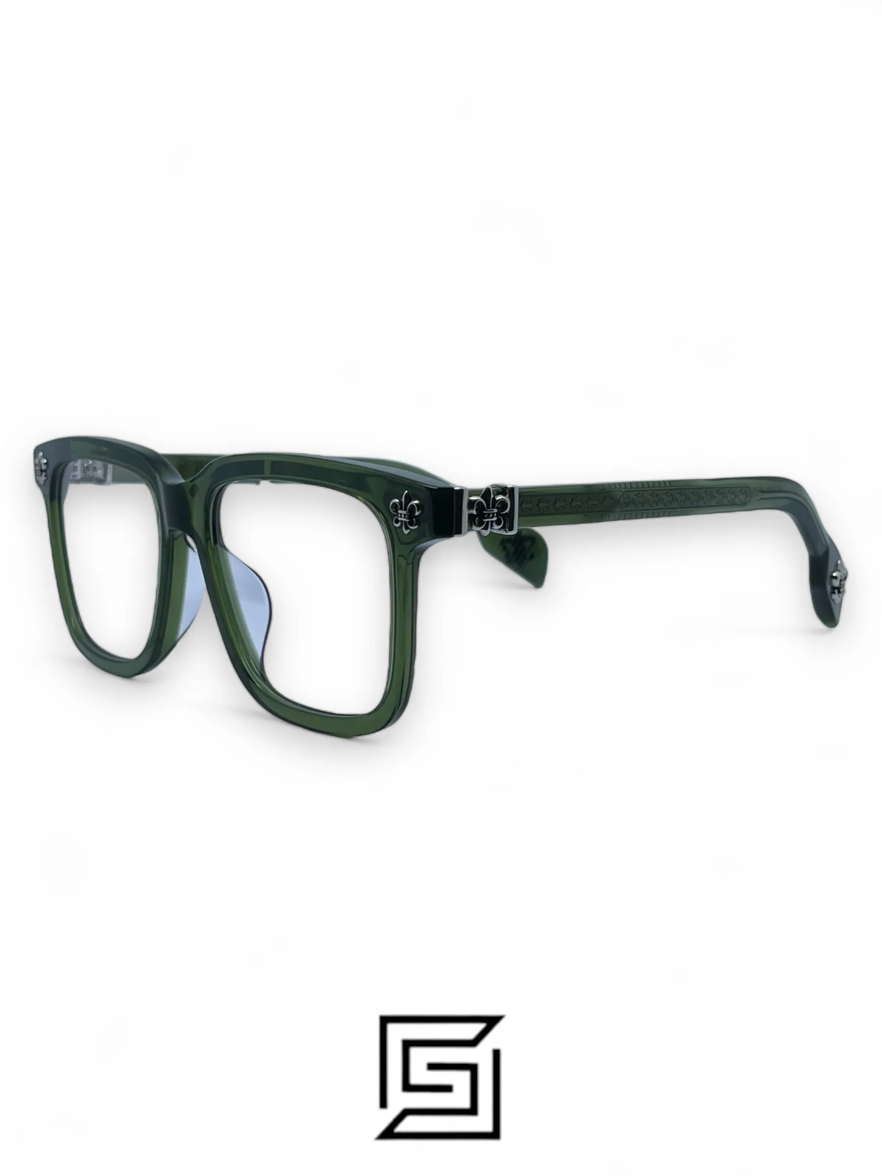 Eyeglasses,Men eyeglasses Chrome Heart CH8245 – Olive Chrome Heart