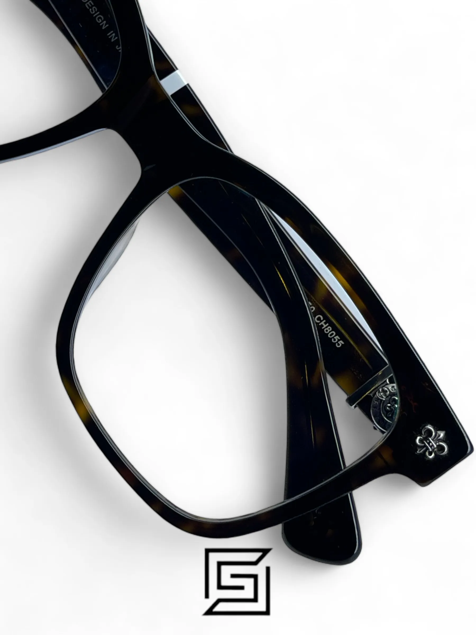 Eyeglasses,Men eyeglasses Chrome Heart CH8245 - Tiger Chrome Heart