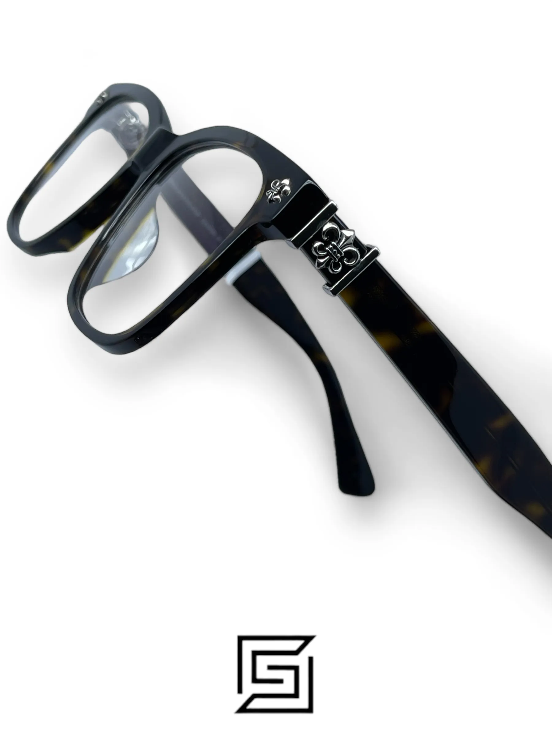 Eyeglasses,Men eyeglasses Chrome Heart CH8245 - Tiger Chrome Heart