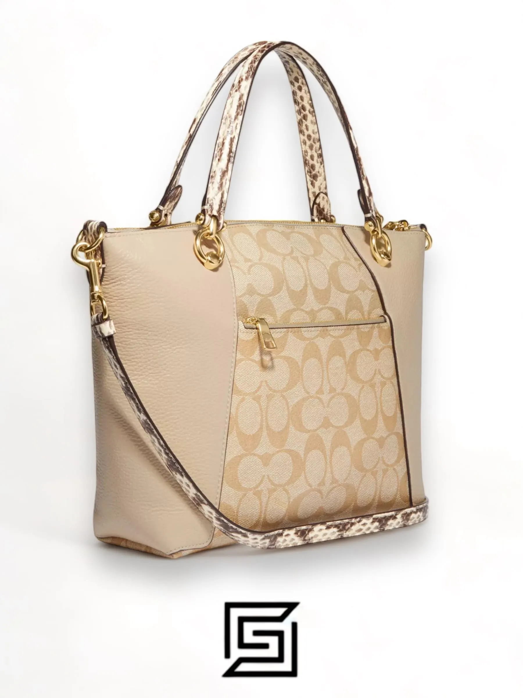 Bags,Leather,Women Coach leather Kacey Satchel In Colorblock Signature Canvas White C7261 Coach