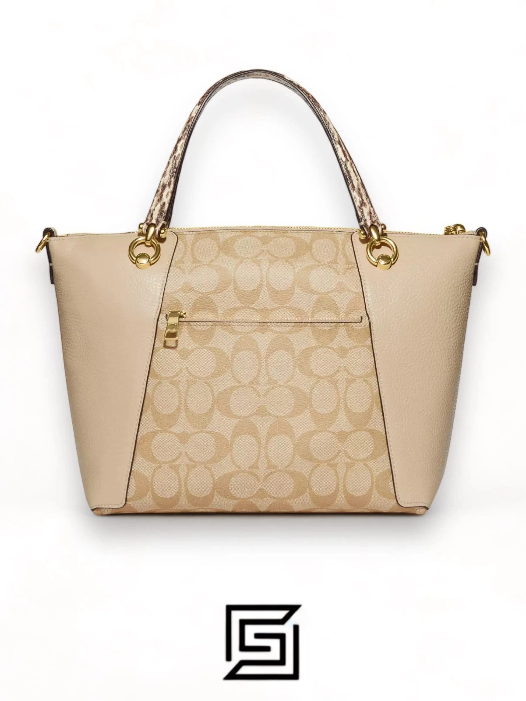 Bags,Leather,Women Coach leather Kacey Satchel In Colorblock Signature Canvas White C7261 Coach