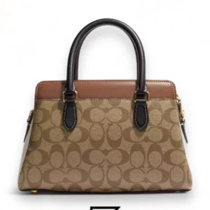 Bags,Leather,Women Coach leather Mini Darcie Carryall In Colorblock Signature Canvas CH287 Coach