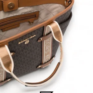 Bags,Leather,Women leather Michael Kors Maeve Small Bag with Logos For Women Model 30T2G5VT1B Brown, Brown/Acorn Michael Kors