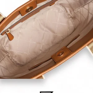 Bags,Leather,Women leather Michael Kors Maeve Small Bag with Logos For Women Model 30T2G5VT1B Brown, Brown/Acorn Michael Kors