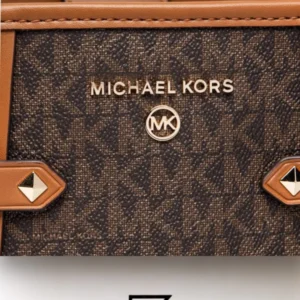 Bags,Leather,Women leather Michael Kors Maeve Small Bag with Logos For Women Model 30T2G5VT1B Brown, Brown/Acorn Michael Kors