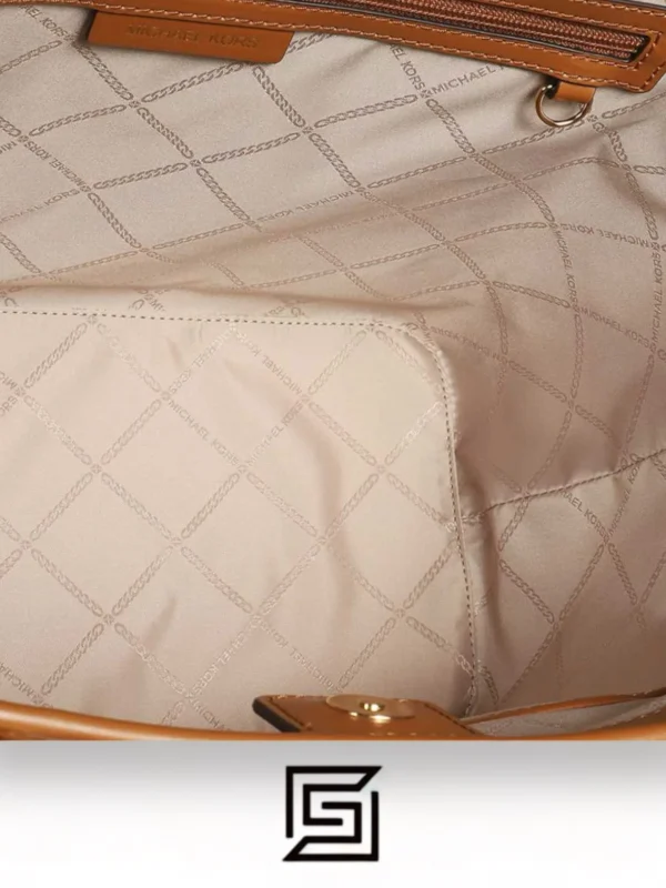 Bags,Leather,Women leather Michael Kors Maeve Small Bag with Logos For Women Model 30T2G5VT1B Brown, Brown/Acorn Michael Kors