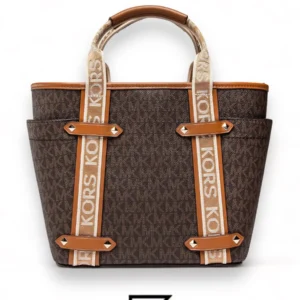 Bags,Leather,Women leather Michael Kors Maeve Small Bag with Logos For Women Model 30T2G5VT1B Brown, Brown/Acorn Michael Kors
