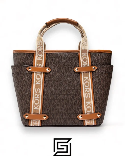 Bags,Leather,Women leather Michael Kors Maeve Small Bag with Logos For Women Model 30T2G5VT1B Brown, Brown/Acorn Michael Kors