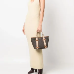 Bags,Leather,Women leather Michael Kors Maeve Small Bag with Logos For Women Model 30T2G5VT1B Brown, Brown/Acorn Michael Kors