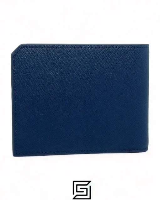 Leather,Wallets,Men wallets CK SINGLE WALLET FLAT METAL LOGO SOFT PATTERN/BLUE Calvin Klein