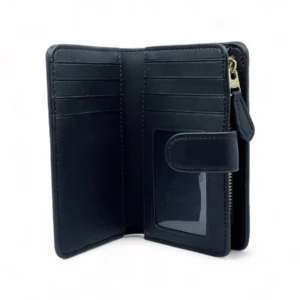 Leather,Wallets,Women wallets Coach F39127 Corner Zip Wallet With Halftone Floral Print - Medium Black Coach