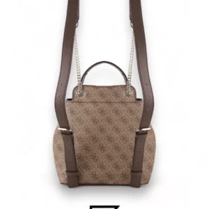 Bags,Leather,Women leather GUESS CORDELIA LOGO FLAP BACKPACK HWBG8377310 BIEGE Guess