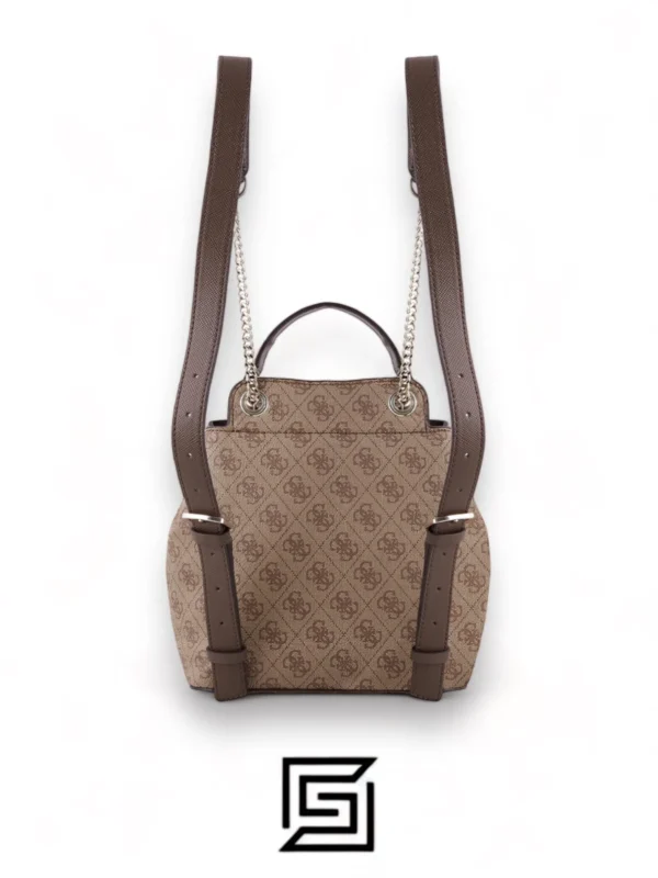 Bags,Leather,Women leather GUESS CORDELIA LOGO FLAP BACKPACK HWBG8377310 BIEGE Guess