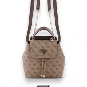 Bags,Leather,Women leather GUESS CORDELIA LOGO FLAP BACKPACK HWBG8377310 BIEGE Guess