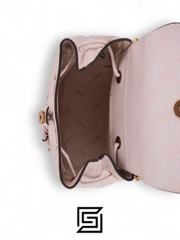 Bags,Leather,Women leather GUESS CORDELIA LOGO FLAP BACKPACK HWBG8377310 PINK Guess