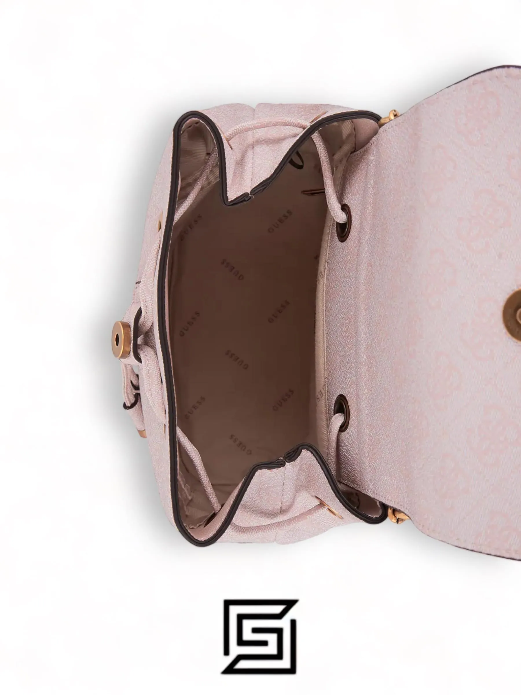 Bags,Leather,Women leather GUESS CORDELIA LOGO FLAP BACKPACK HWBG8377310 PINK Guess