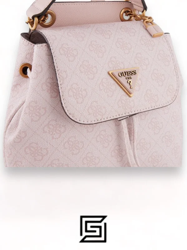 Bags,Leather,Women leather GUESS CORDELIA LOGO FLAP BACKPACK HWBG8377310 PINK Guess