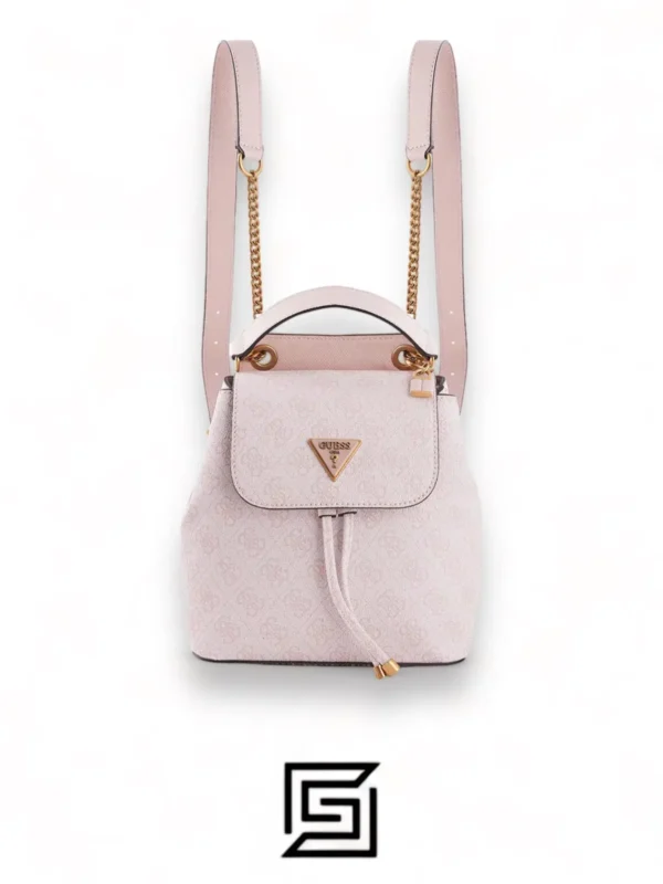 Bags,Leather,Women leather GUESS CORDELIA LOGO FLAP BACKPACK HWBG8377310 PINK Guess