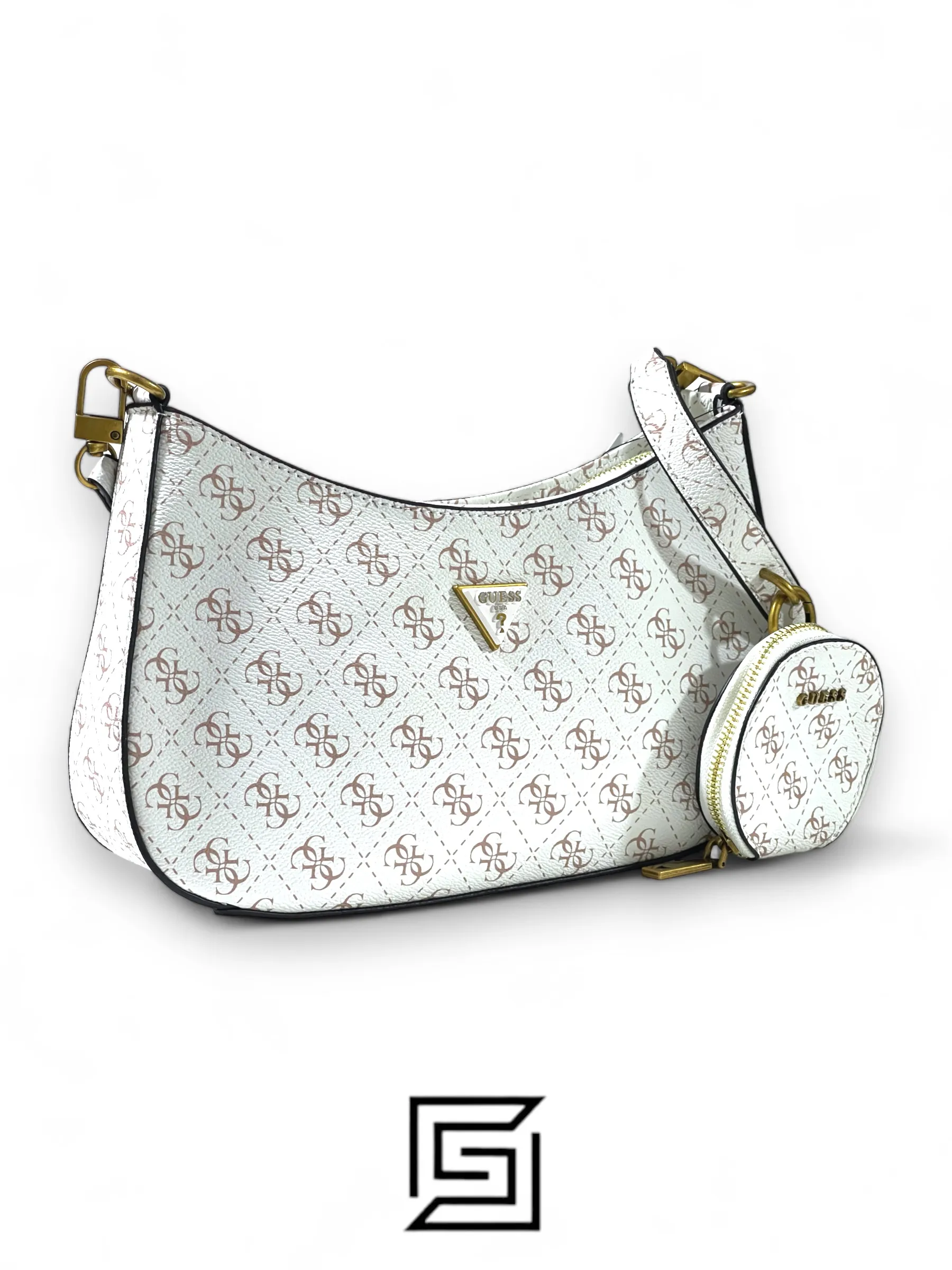 Bags,Leather,Women leather Guess Alexie Shoulder Bag VG841618 White BB841618 Guess