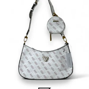 Bags,Leather,Women leather Guess Alexie Shoulder Bag VG841618 White BB841618 Guess