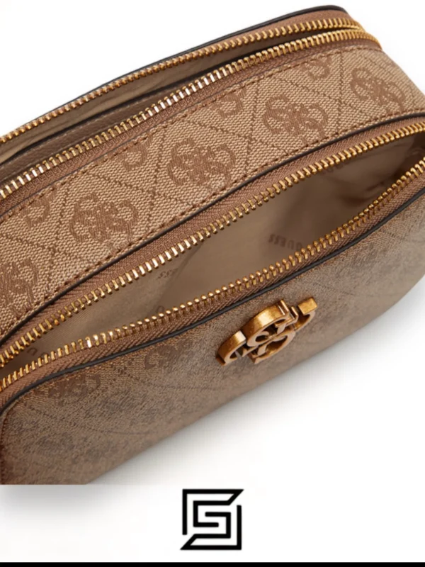 Bags,Leather,Women leather Guess Noelle Logo Camera Crossbody SB787914 LATTE Guess