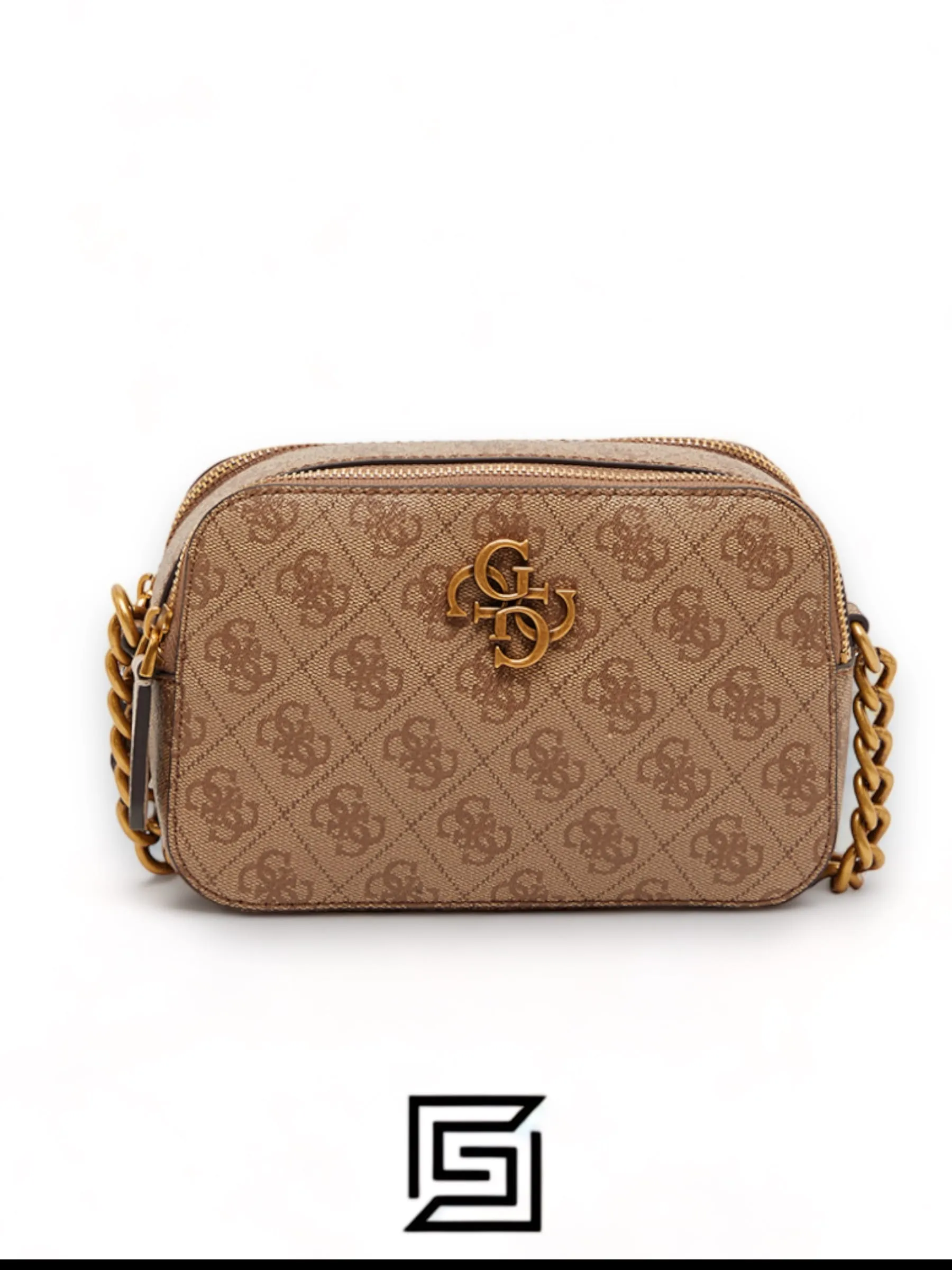 Bags,Leather,Women leather Guess Noelle Logo Camera Crossbody SB787914 LATTE Guess