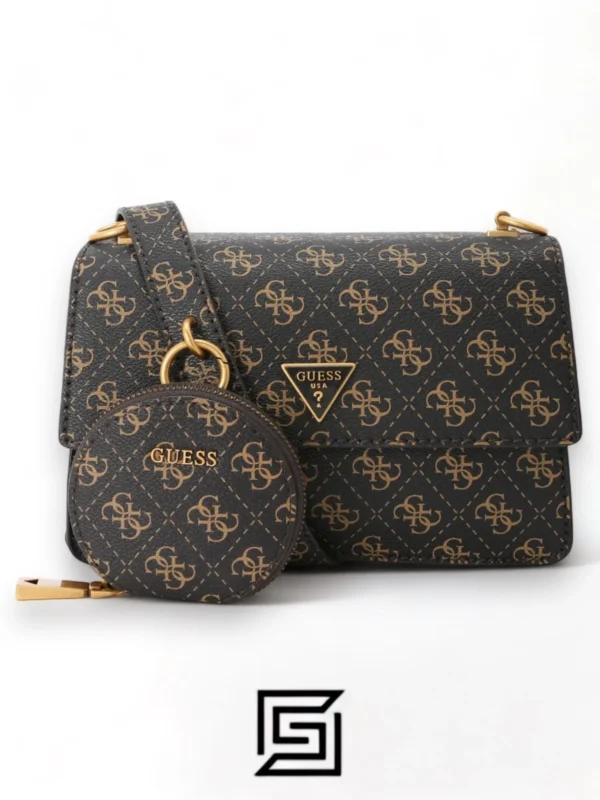 Bags,Leather,Women leather GUESS ALEXIE FLAP CROSSBODY BAG VG841619, HWVG84 16190 Brown Guess