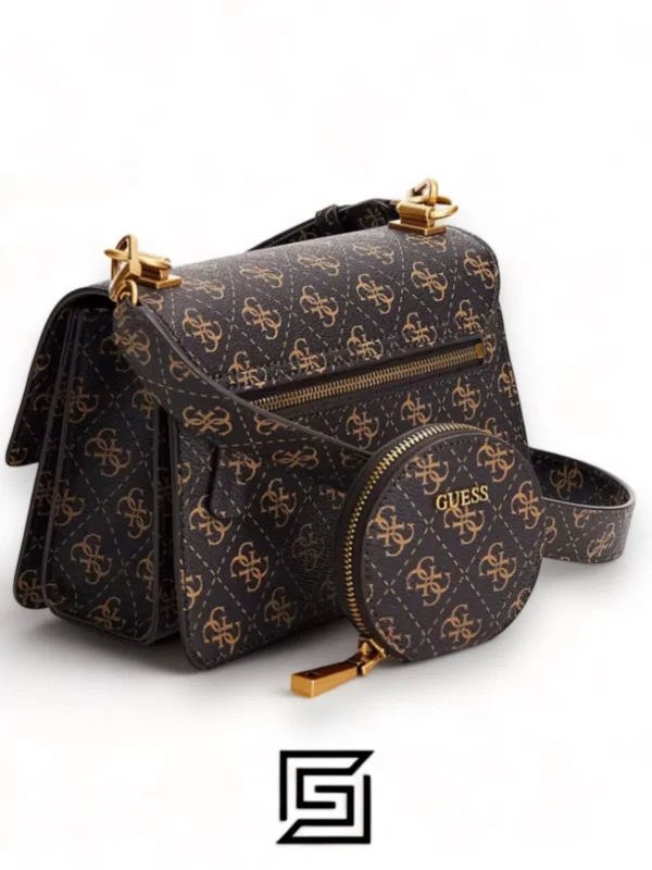 Bags,Leather,Women leather GUESS ALEXIE FLAP CROSSBODY BAG VG841619, HWVG84 16190 Brown Guess