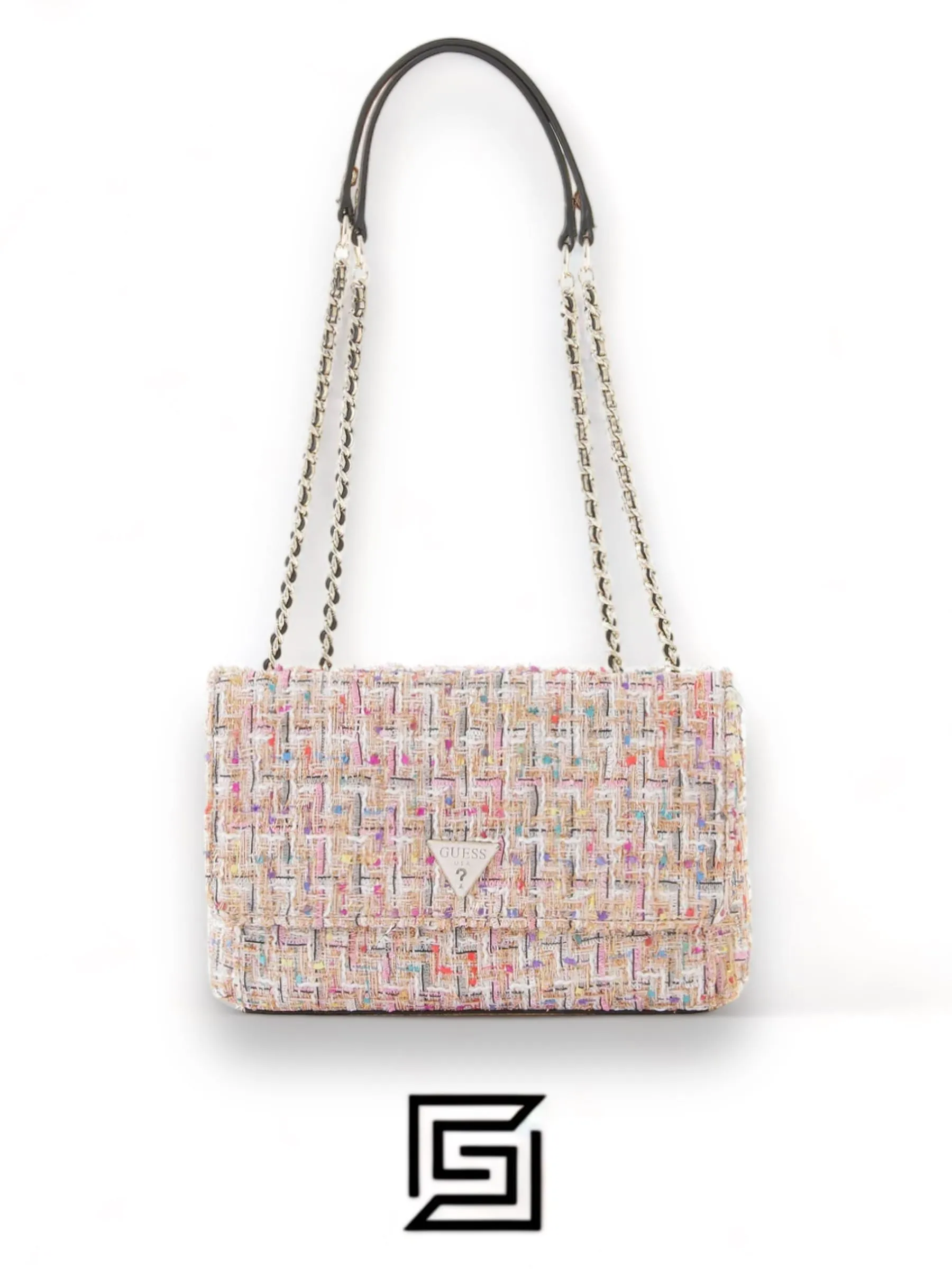 Bags,Leather,Women leather Guess Cessily Satchel GM767921 - GDM Multi Guess