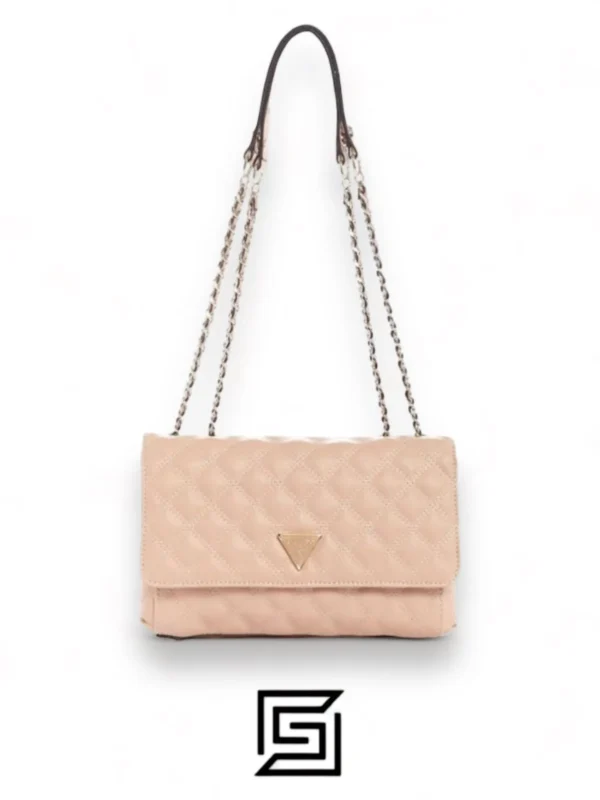 Bags,Leather,Women Guess leather Kai Convertible Crossbody Bag VG767921-PINK Guess