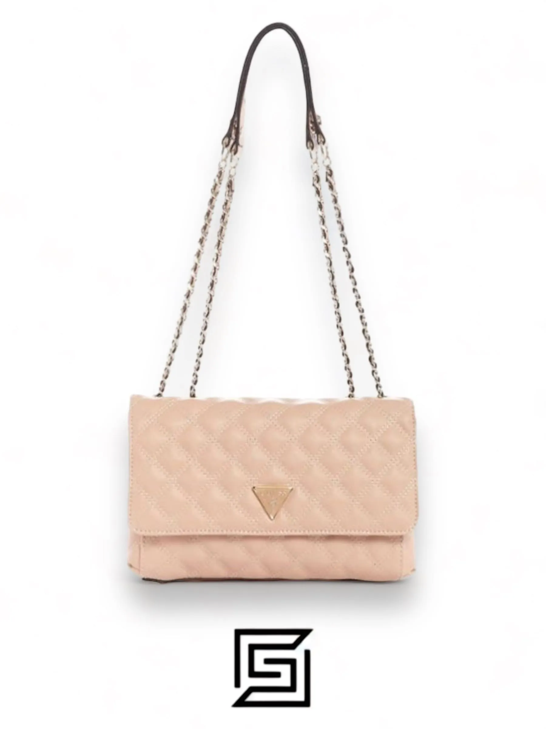 Bags,Leather,Women Guess leather Kai Convertible Crossbody Bag VG767921-PINK Guess