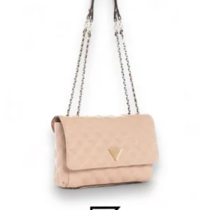 Bags,Leather,Women Guess leather Kai Convertible Crossbody Bag VG767921-PINK Guess