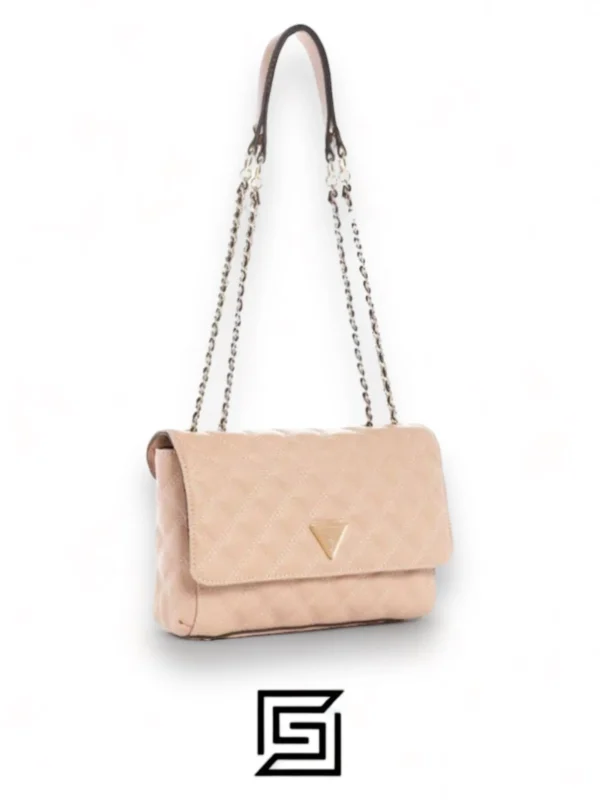 Bags,Leather,Women Guess leather Kai Convertible Crossbody Bag VG767921-PINK Guess