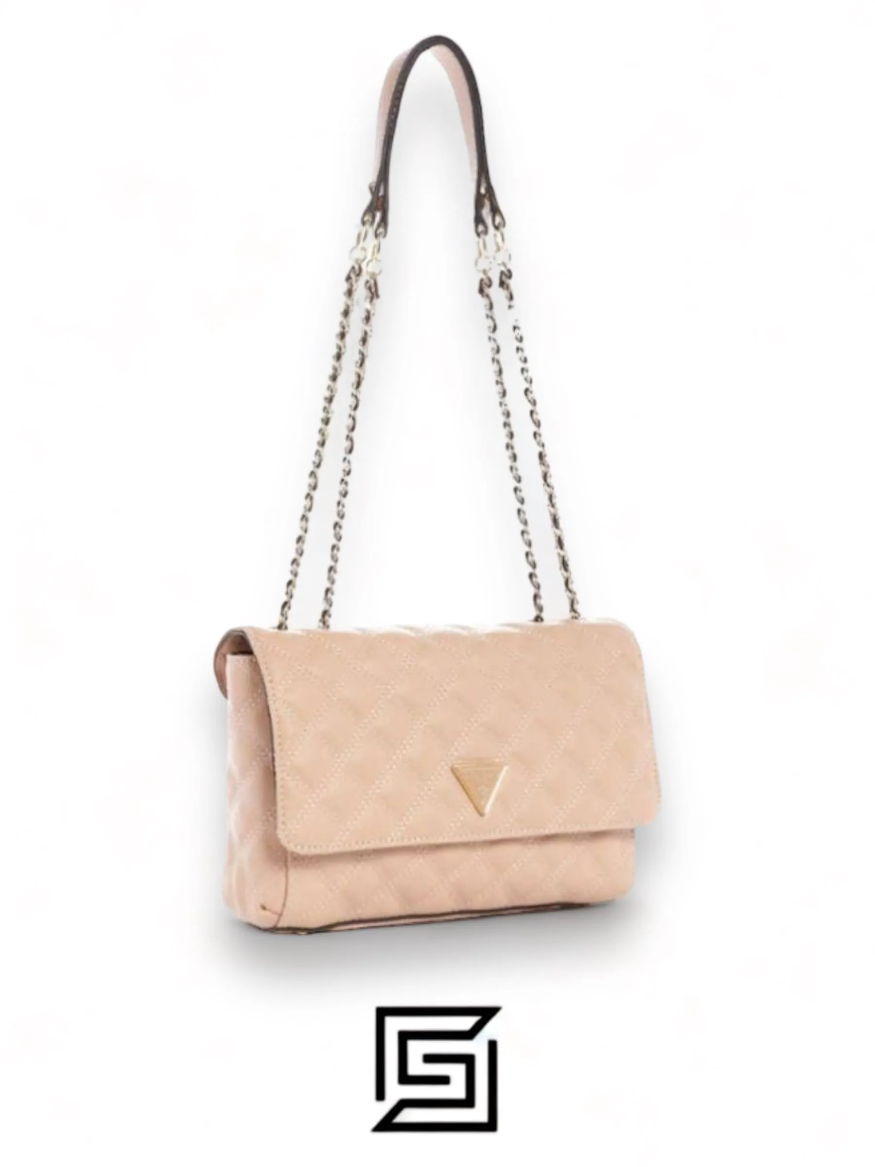 Bags,Leather,Women Guess leather Kai Convertible Crossbody Bag VG767921-PINK Guess