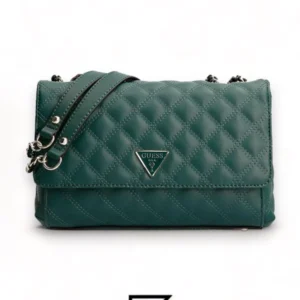 Bags,Leather,Women leather Guess Cessily Shoulder Bag and Trotter- PG767921 HWEV7679210 JST GREEN Guess