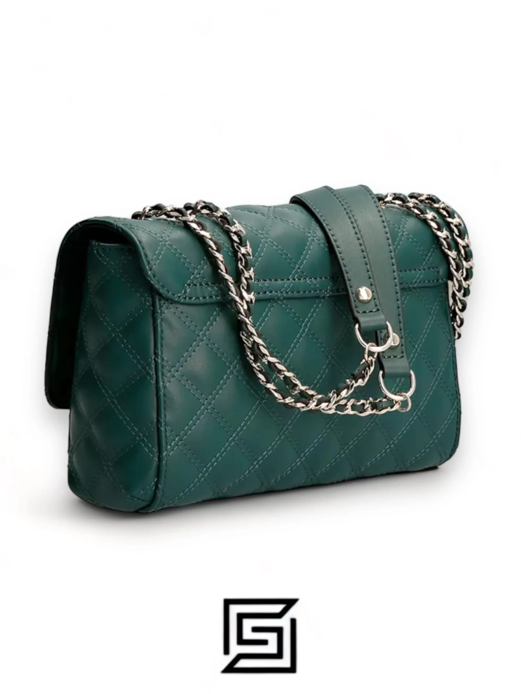 Bags,Leather,Women leather Guess Cessily Shoulder Bag and Trotter- PG767921 HWEV7679210 JST GREEN Guess