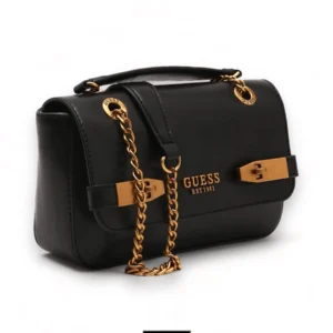 Bags,Leather,Women Guess leather Zadie Convertible Xbody Flap Handbag HWVB84 15210 Black Guess