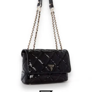 Bags,Leather,Women leather GUESS Solapa cruzada convertible Cessily IG767921 Black Guess