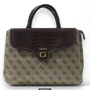 Bags,Leather,Women leather GUESS Womens Rossana Crossbody Bag Latte x Brown Guess