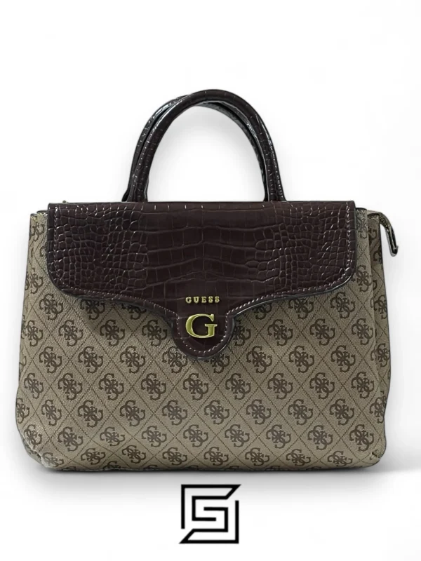 Bags,Leather,Women leather GUESS Womens Rossana Crossbody Bag Latte x Brown Guess