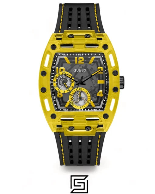 Men,Watches,Men,Original Watches original-watches GUESS Mens Black Yellow Multi-function Watch GW0499G2 Guess