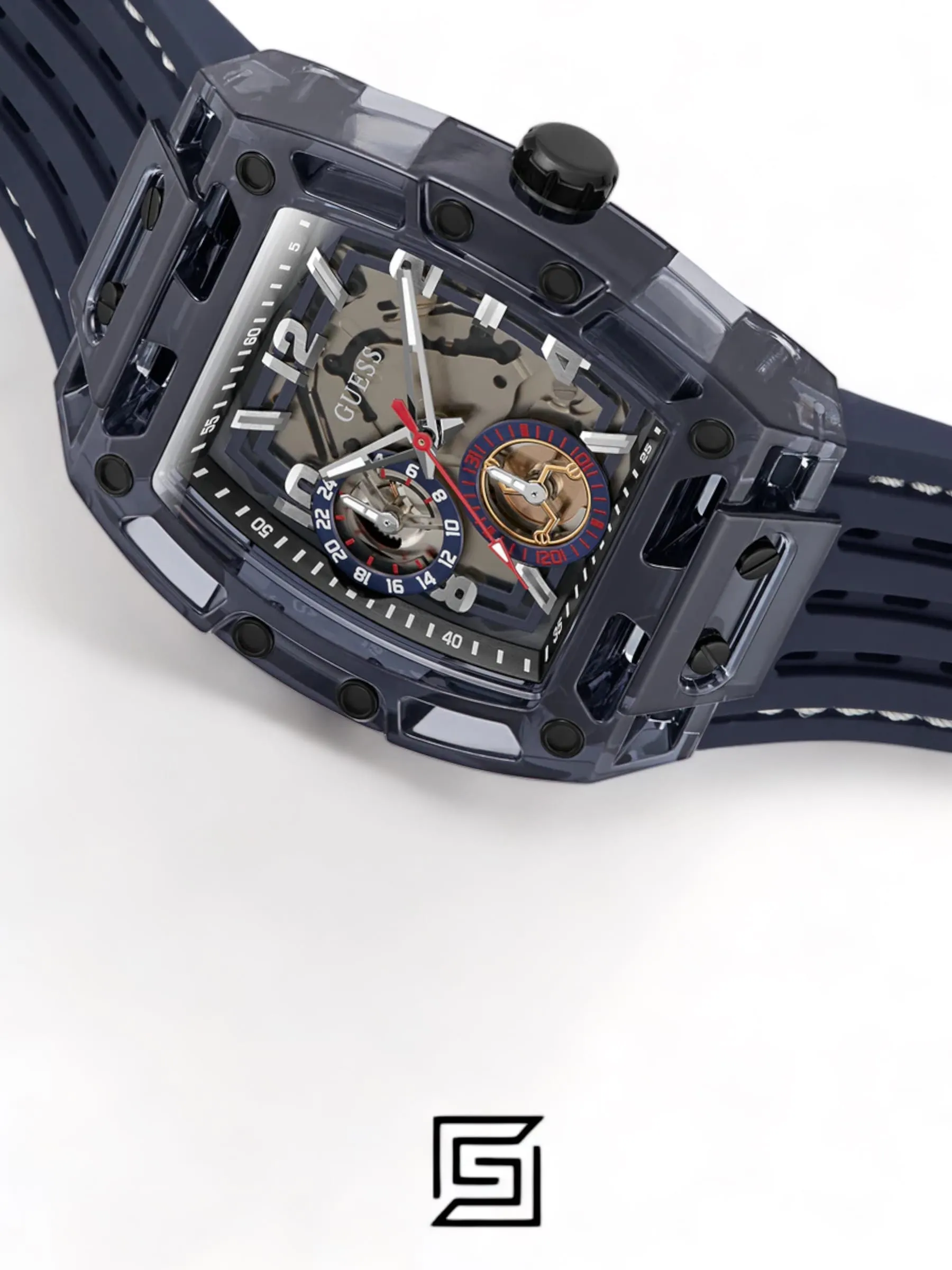 Men,Watches,Men,Original Watches original-watches GUESS Mens Blue Navy Multi-function Watch GW0499G1 Guess