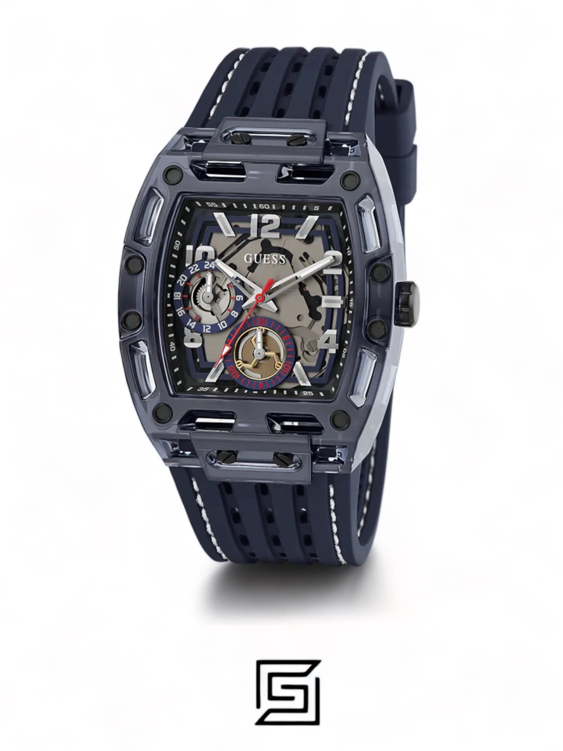 Men,Watches,Men,Original Watches original-watches GUESS Mens Blue Navy Multi-function Watch GW0499G1 Guess