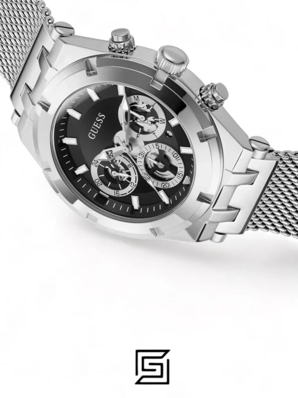 Men,Watches,Men,Original Watches original-watches GUESS Mens Silver Tone Multi-function Watch GW0582G1 Guess
