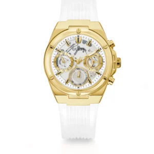 Original Watches,Women Guess original-watches ECO-FRIENDLY WHITE AND GOLD BIO-BASED WATCH GW0409L2 Guess